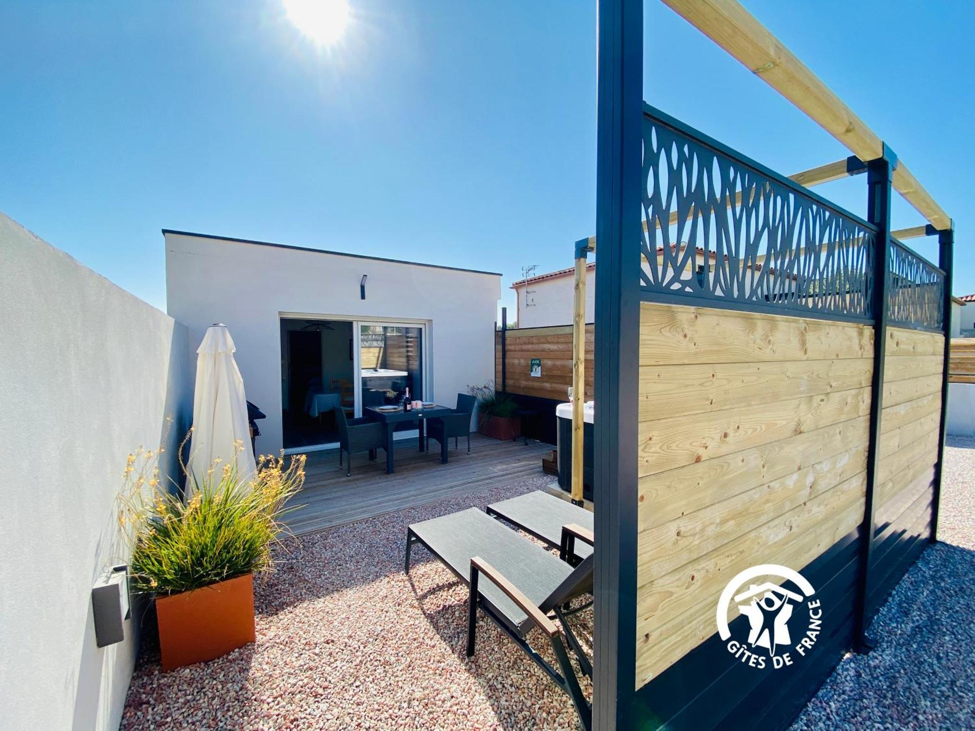 Gite & Spa Le Villemachois - 4 Etoiles - Jacuzzi Couvert - Calme Et Independant - Clim - Parking - 5 Min Carcassonne Villemoustaussou Zewnętrze zdjęcie